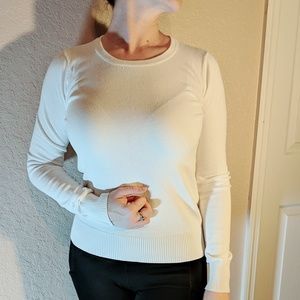 Sweet Romeo white long sleeves shirt size M